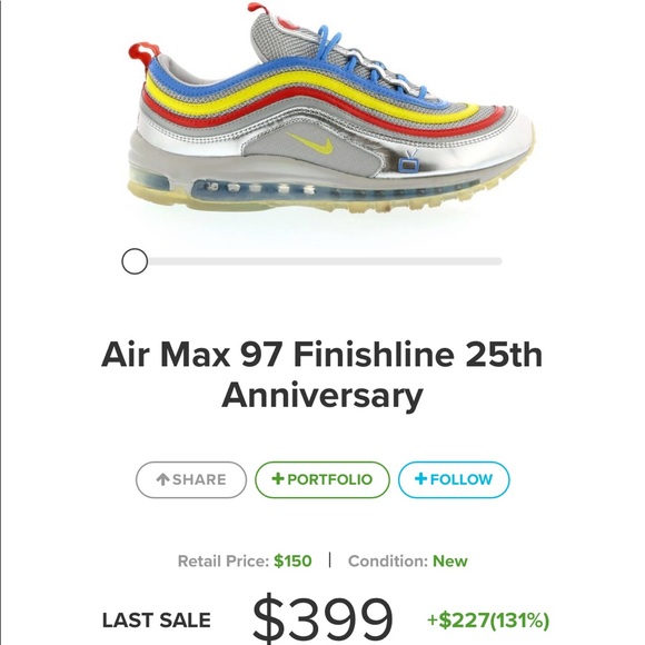 air max 97 finishline 25th anniversary